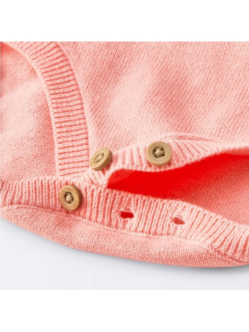 Kids Coral Ruffled One-Piece Romper